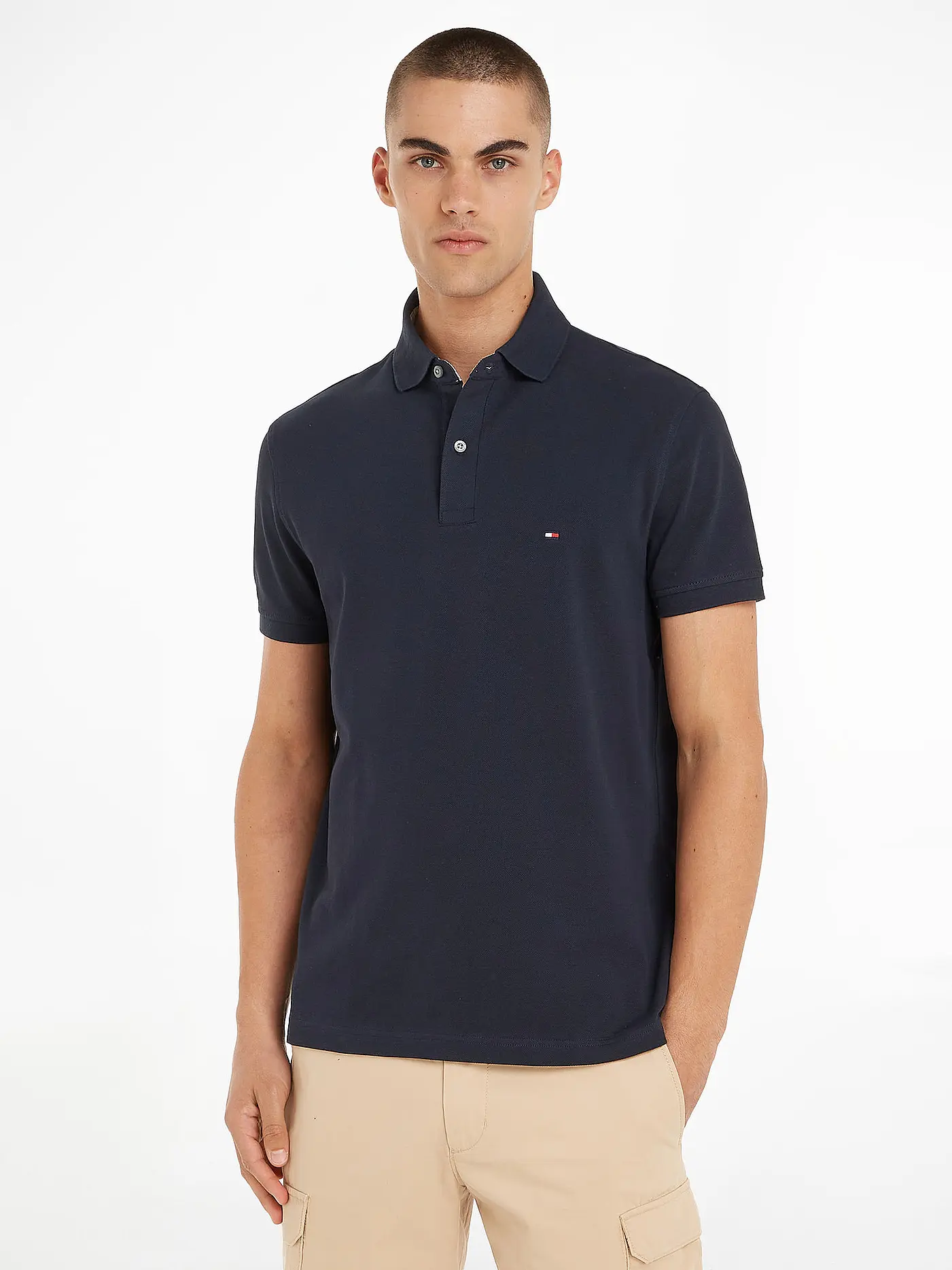 TOMMY HILFIGER | Poloshirt Regular Fit | blau